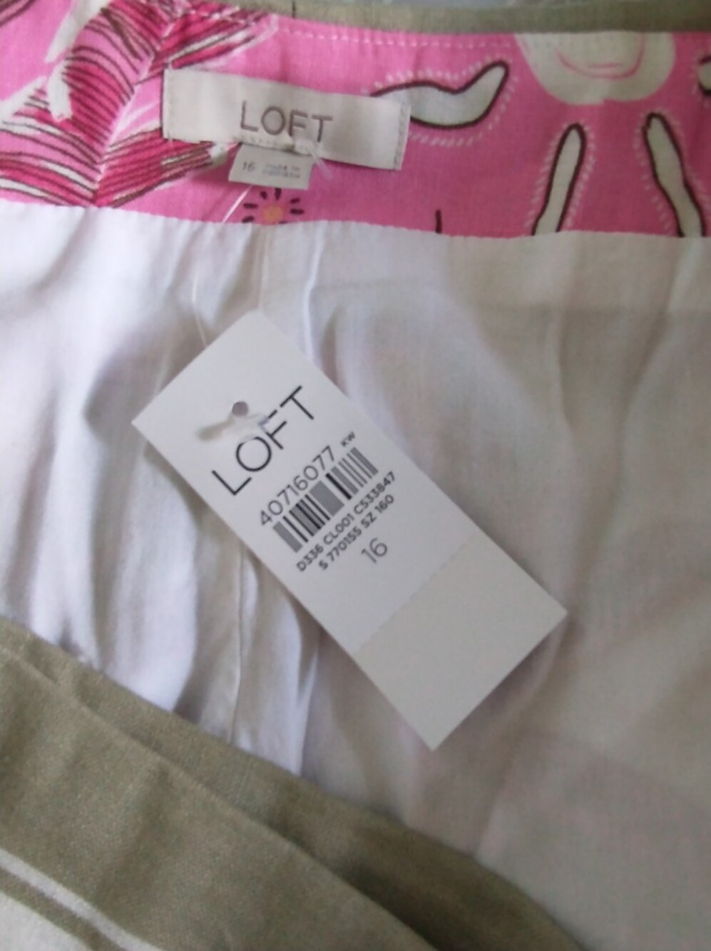 Ann Taylor LOFT Tropical Floral Beach Wrap Skirt-Shorts Skort 16 - Picture 10 of 13